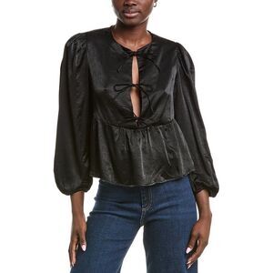 Anna Kay Womens Kaelyna Blouse, Black